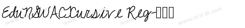 EduNSWACTCursive Reg字体转换